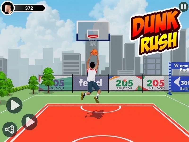 Indian Dunk Rush Gameplay Screenshot